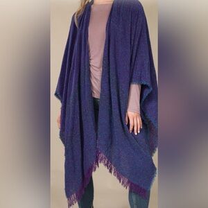 NWOT Lambswool Celtic Ruana Wrap